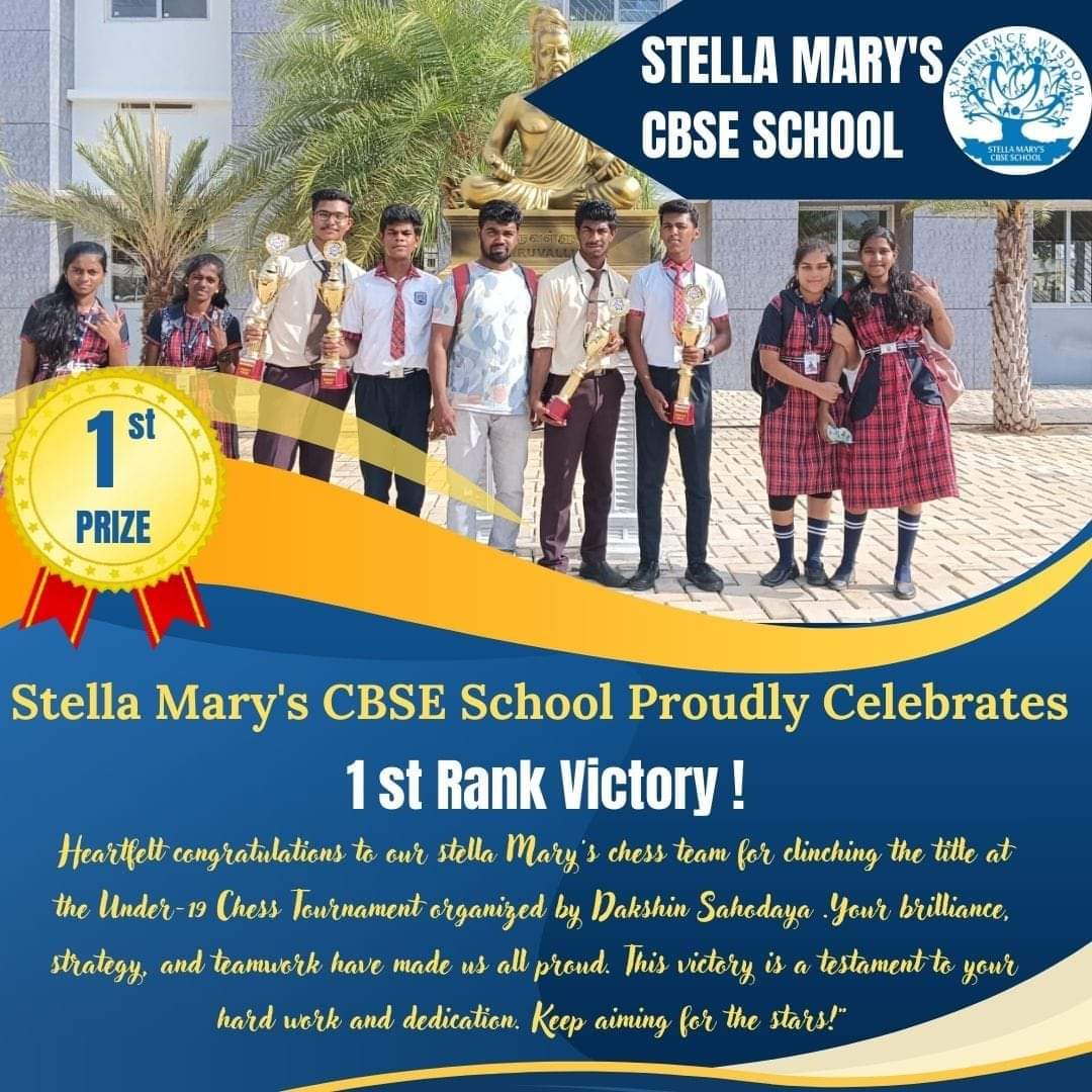 Awards, Stella 

                                        Mary's CBSE School Nagercoil